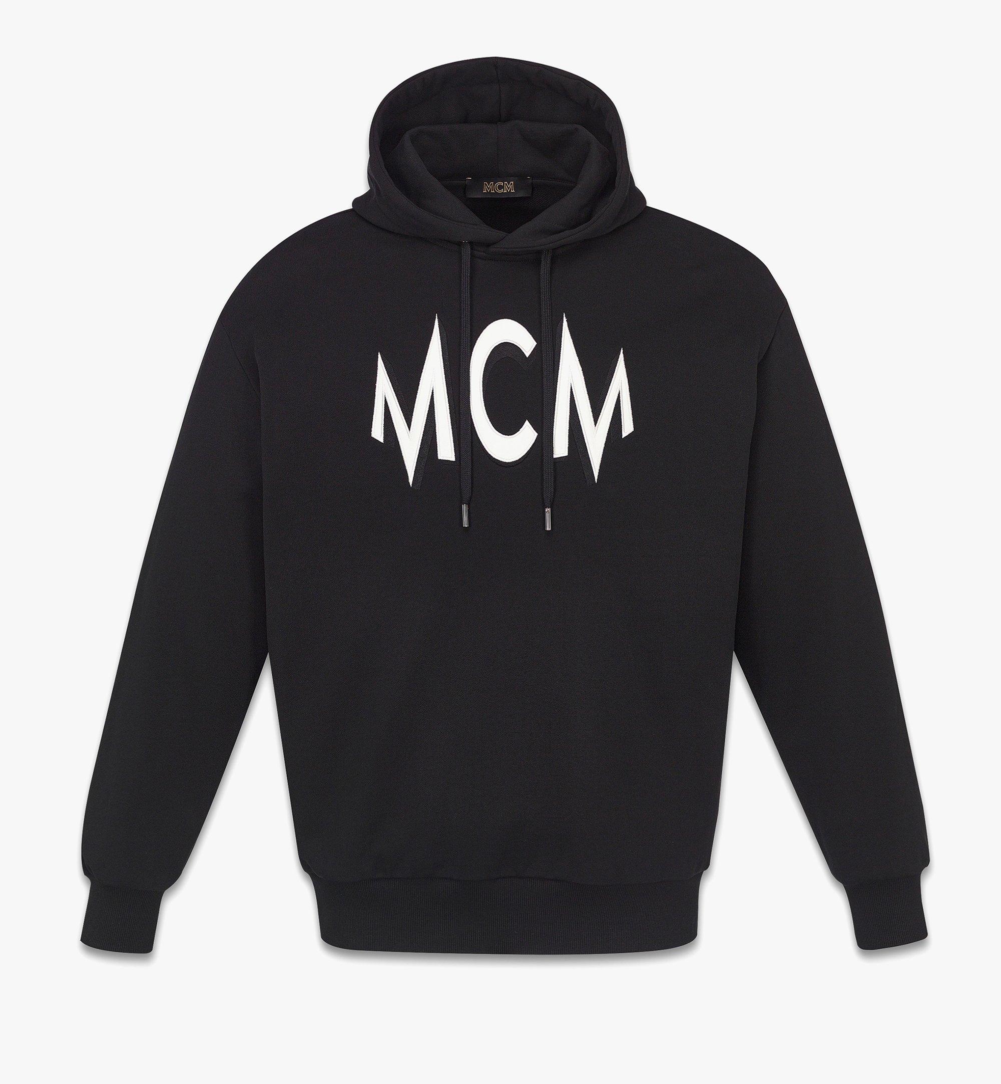 Floral Print Logo Hoodie in Organic Cotton 1